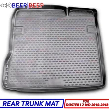 Для Renault Duster я 2WD 2010- багажник автомобиля лайнера загрузки багажника ЛОТОК ковровое покрытие загрузки грузовой сзади коврик багажа Тюнинг автомобилей