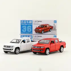 1:46 Масштаб/литая игрушка модель/Volkswagen Amarok пикап/Супер спортивный автомобиль/образовательная Коллекция/отступить/подарок для детей