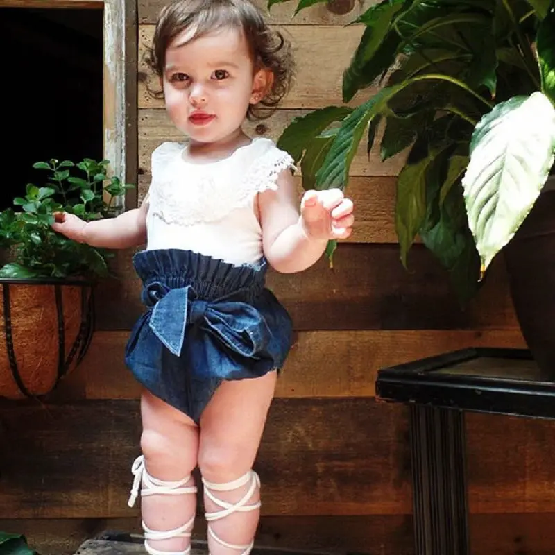 Buy Newborn Toddler Infant Baby Girl Lace Top T shirt