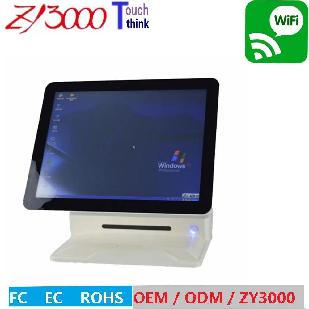 Новый запас 4510U ЦП DDR 8G Msata128G SSD WIFI 15 дюймов емкостный сенсорный экран все в одном POS