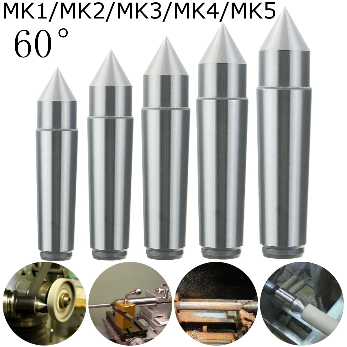 

MK1/MK2/MK3/MK4/MK5 Precision Rotary Live Center Dead Center Lathe Tool for High Speed Turning CNC Work
