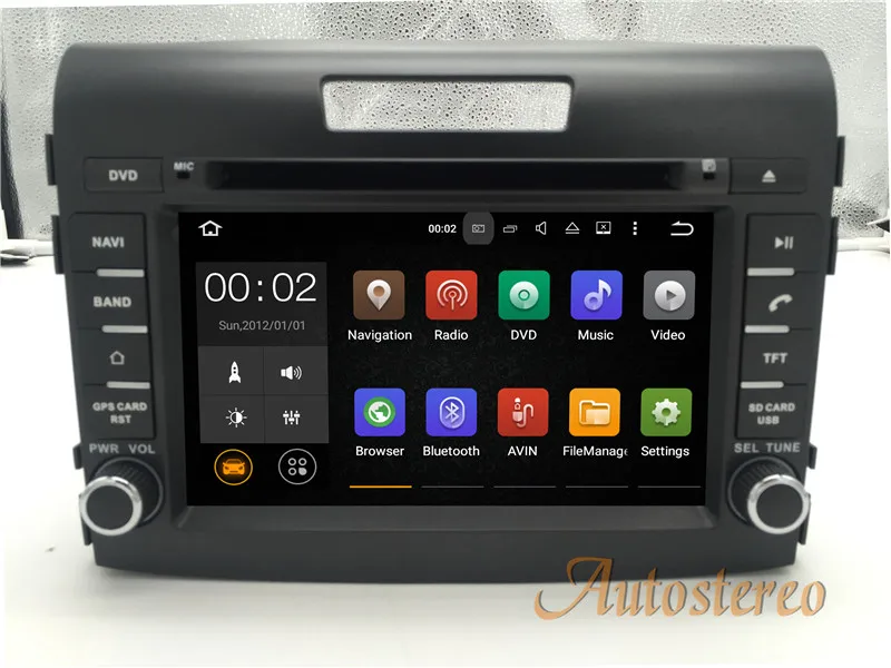 Новые Android8.0 Android7.1 dvd-плеер для Honda CRV 2012- gps навигации стерео блок Радио головного устройства мультимедиа