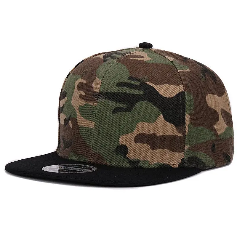 HATLANDER التمويه snapback البوليستر كاب فارغة شقة قبعة مموهة لكرة البيسبول مع لا التطريز رجل كاب و قبعة للرجال والنساء