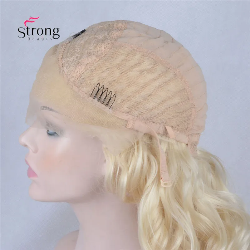 StrongBeauty длинные волнистые синтетические волосы на кружеве парики для маска для косплея вечерние женские бесклеевые кружевные парики цвета на выбор