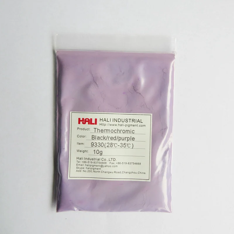 Tri color thermochromic pigment powder three color changing hot sensitive powder Net weight:1kg/bag active temperature:28-35C.