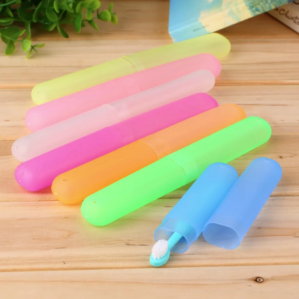 

1Pcs Portable Toothbrush Cover Holder Outdoor Travel Hiking Camping Toothrush Cap Case Protect Random Color Drop Shipping