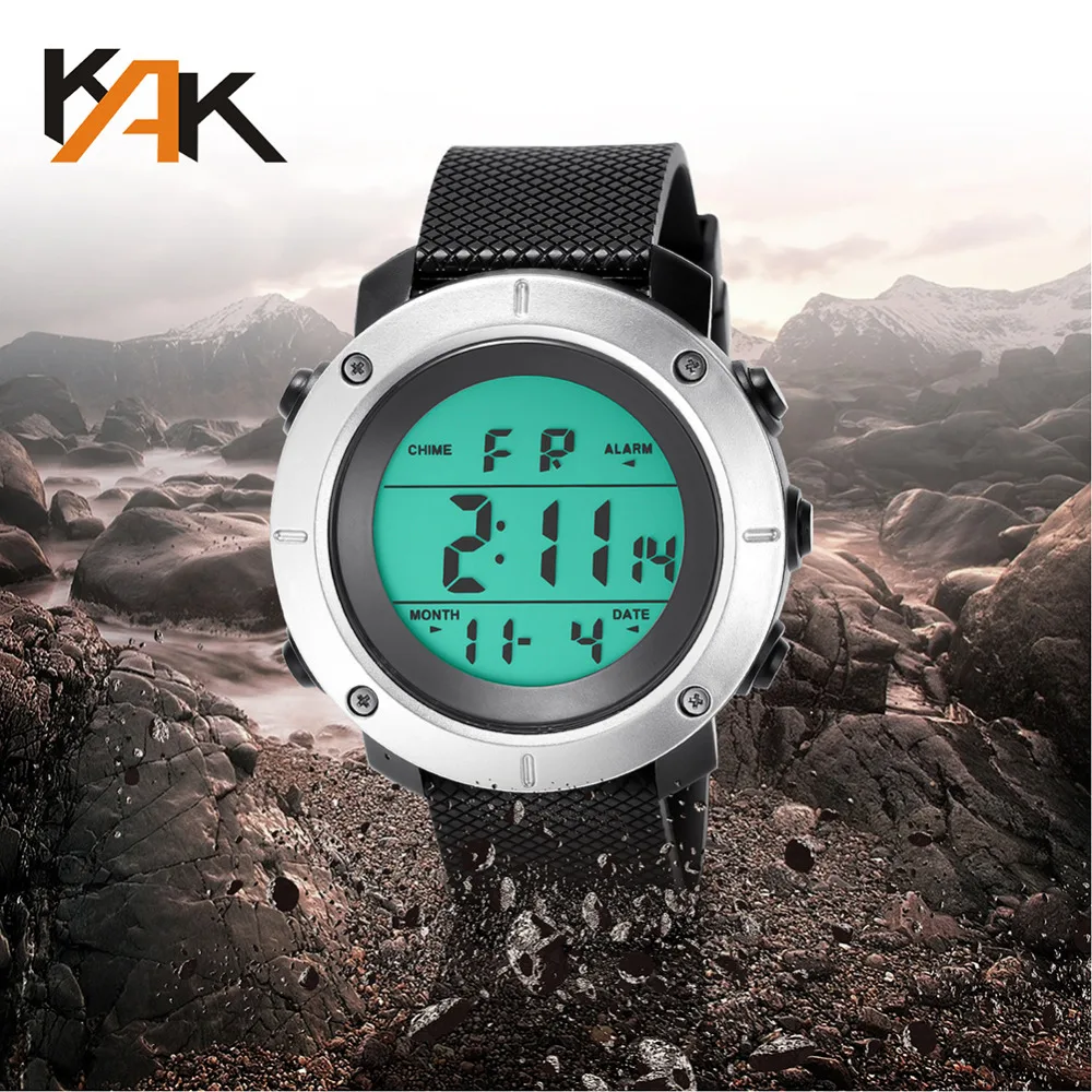 

Watches Men 30M Waterproof Electronic LED Digital Watch Men Outdoor Mens Sports Wrist Watches Stopwatch Relojes Hombre