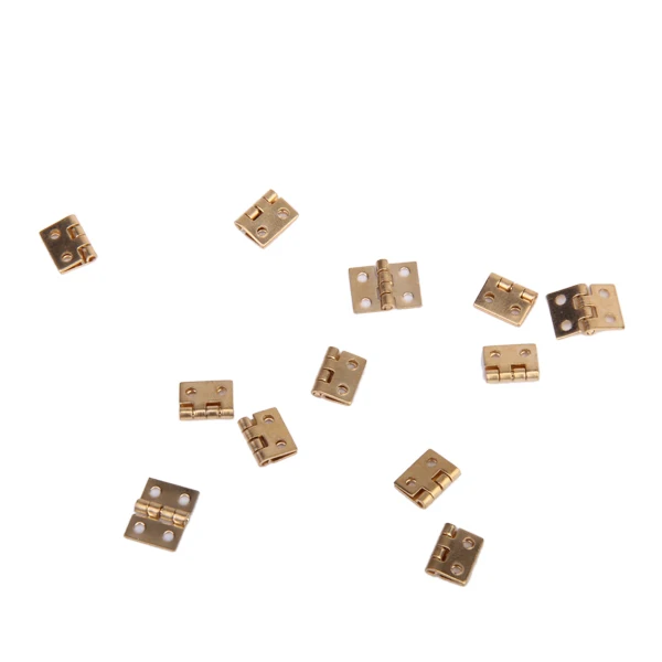 12 Pretend Play Furniture Toy Accessories 1:12th Fixtures Fittings 10x8mm Hinge Screw Miniature