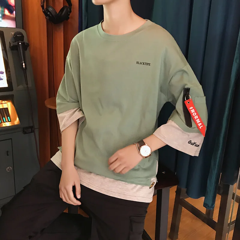 

Fashions Funny Tshirt Men T Shirt Half Sleeve Hip Hop T-Shirt Men 5XL Summer 2019 Harajuku Streetwear green T-Shirt Men T18838