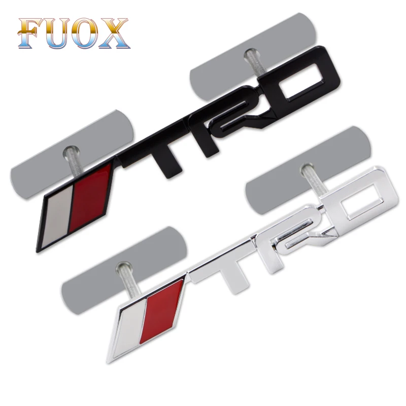 

3D Metal TRD Grille Emblem badge Sticker Styling TRD Metal Emblem for toyota Racing Car Logo JDM Hood Badge Dewtreetali