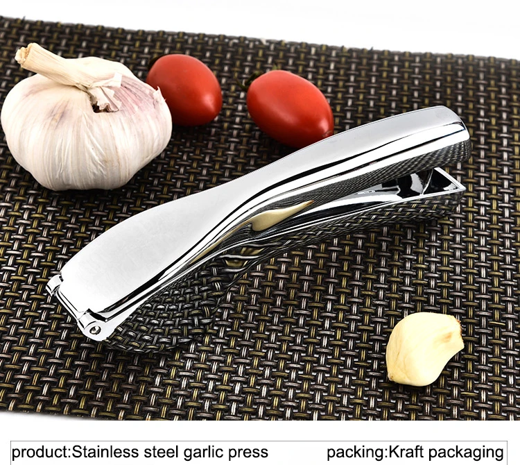 BEEMSK 1pcs creative stainless steel garlic press garlic pestle garlic machine multi-purpose kitchen gadgets