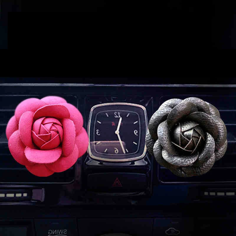 Красивый модный кожаный автомобильный Кондиционер Camellia аксессуары для
