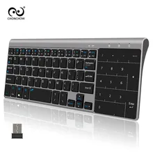 2 4G Wireless Keyboard with Touchpad USB Mini Keyboard TV Box for Mac PC Window 7