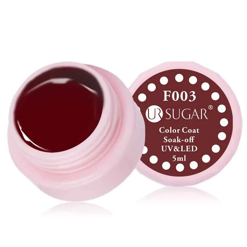 UR SUGAR 5 мл Цветной Гель лак для ногтей отмачиваемый черный белый слой УФ