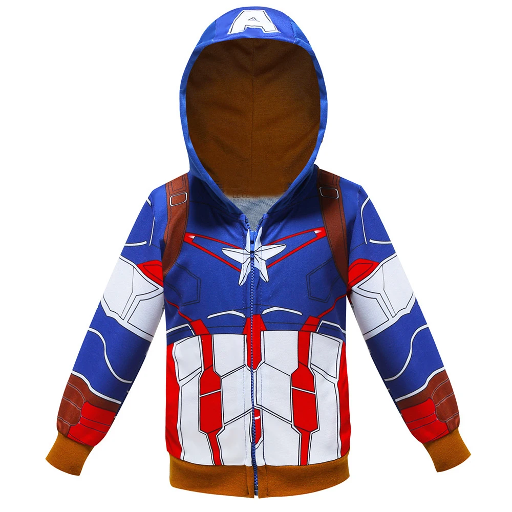 New Autumn Marvel Sweatshirt Hulk Spider-Man Captain America