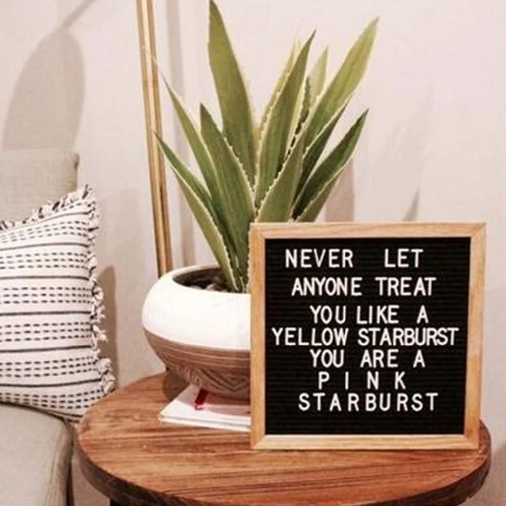 Behogar 2 Sheets Letter Numbers And Symbols Set for DIY Changeable Felt Letter Board Party Decorations