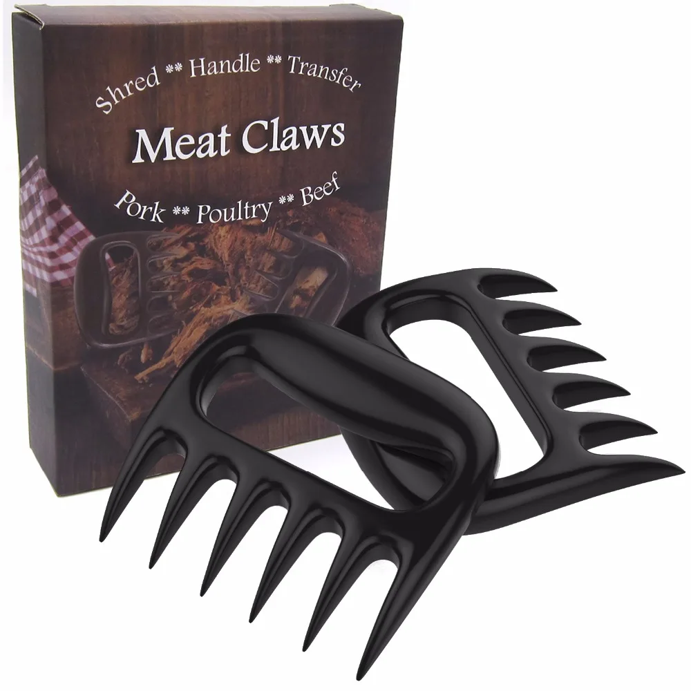 thumbnail image 2 of Charcoal Companion CC1130 Stainless Steel Meat Claws For Poaching/Chopping CC1130 Red (Set Of 2 2 of 11