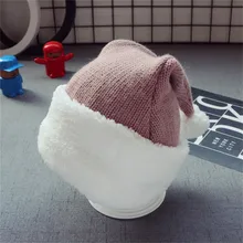 KLV новая осенне-зимняя детская теплая вязанная шапочка детский Рождественский подарок шапка Санты Клауса 11,15