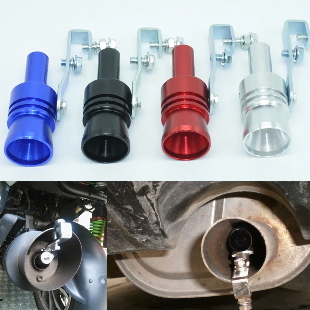 JK Universal Motorcycle Car BOV Escape Pipe Turbo Sound Whistle