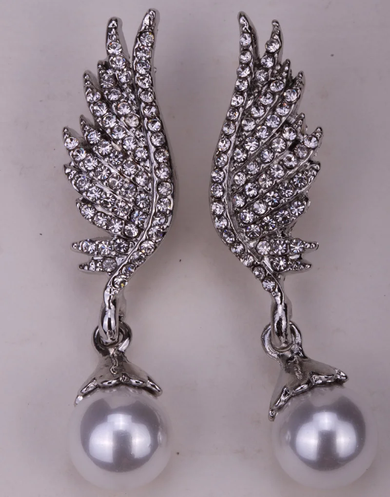 Женские Висячие серьги Angel wings байкерские ювелирные изделия подарки с