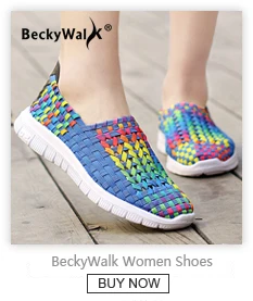 BeckyWalk/весенние женские босоножки; обувь на платформе; женская летняя тканая обувь; туфли на плоской танкетке; Женская разноцветная обувь; WSH2898