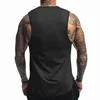 Été nouveaux hommes musculation entraînement sans manches réservoir hauts hommes gymnases vêtements Fitness survêtement décontracté respirabilité gilet ► Photo 2/6