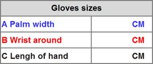 ST-005 size form