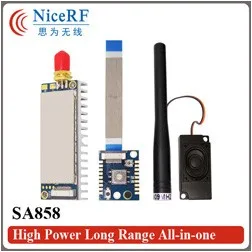 2 шт./лот NiceRF все-в-одном SA828 u-диапазон 400-480 МГц модуль рации