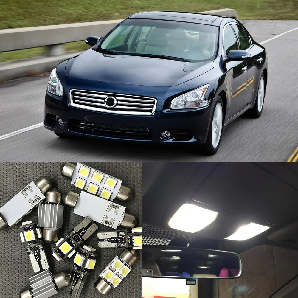12x Led Light Bulbs Interior Package Kit For Nissan Maxima