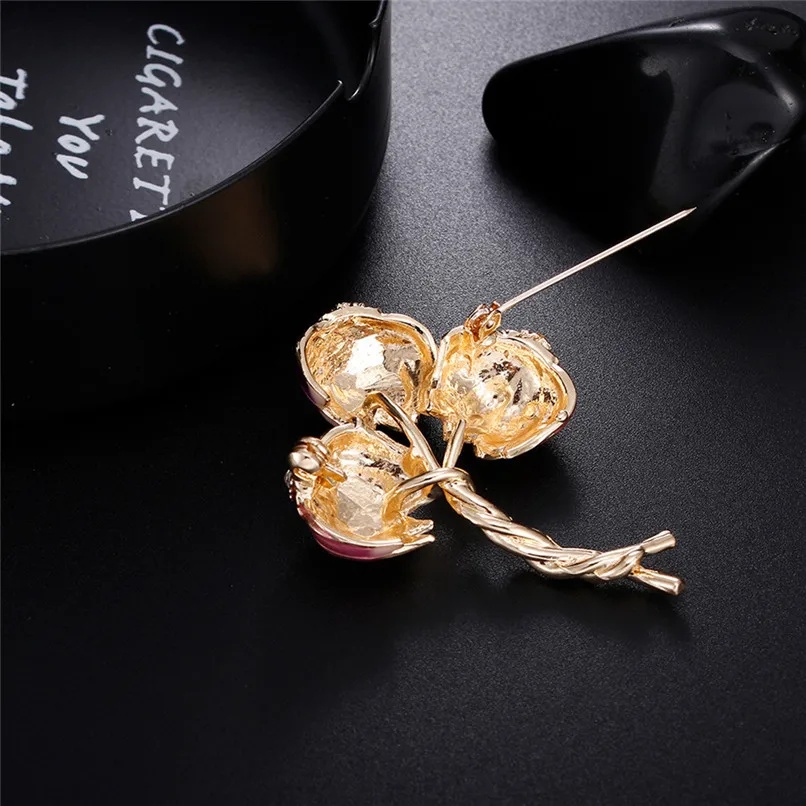 Classic Special Flowers Enamel Brooches Metal Plants Weddings  Party Brooch Pins Clothing Accessories 30LY04 (7)