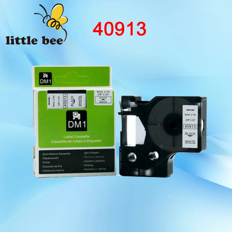 

High quality DYMO D1 9mm 40913 label tape black on white DYMO tape cartridge dymo tape 40913 for dymo printer