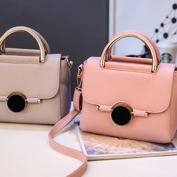 

LJL-Women Pu Leather Handbag Flap Bags Crossbody Shoulder Messenger Bag Female Top-Handle Women Fashion Small Bags Female Sat