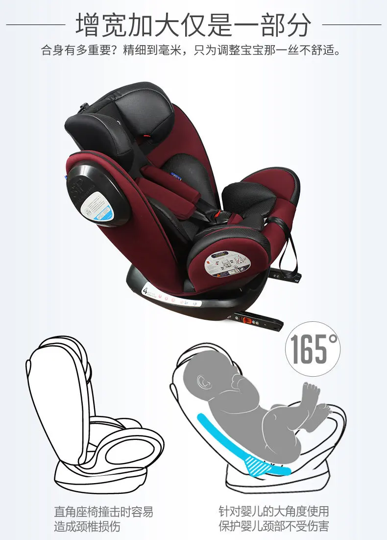 Isofix интерфейс детское автомобильное сиденье безопасности От 0 до 12 лет ECE 3C трансформер детское младенческое автомобильное сиденье безопасности пятиточечный ремень безопасности 0~ 12