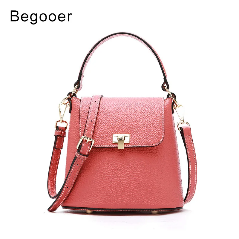 

2019 Summer Bags Genuine Leather Handbag Women Shoulder Crossbody Bags Anti-thief Women Beach bag Small Messenger Bag Mini