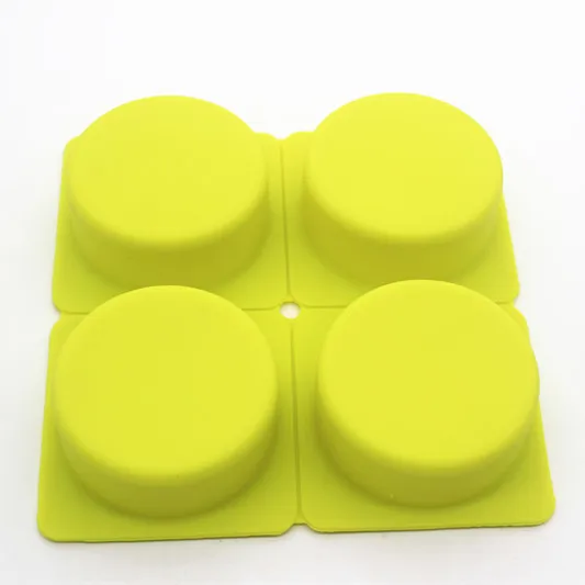 

4 continuous cylinder Round sugar mold chocolate jelly pudding cake silicone molds