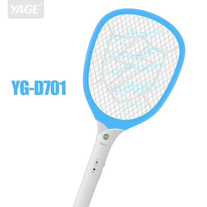 YAGE Mosquito Killers D701 электрическая ловушка для Комаров Борьба с вредителями ошибка Zapper отвергать ракетки ловушка домашний инструмент 2200 в USB зарядное устройство