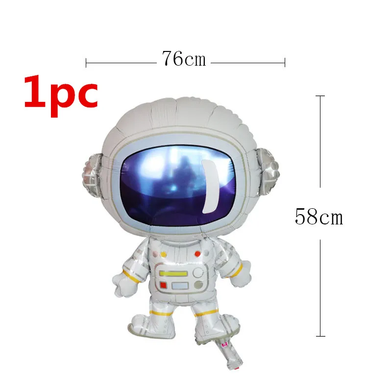 Ракета астронавт фольги Воздушные шары межзвездная модель космическое украшение для вечеринки r день рождения deco Игрушки для мальчиков 4D принадлежности для мячей - Цвет: Gold