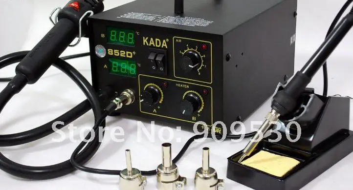 220V KADA 852D+ горячая воздушная ремонтная станция 2 в 1 паяльники и станции сварочный Утюг