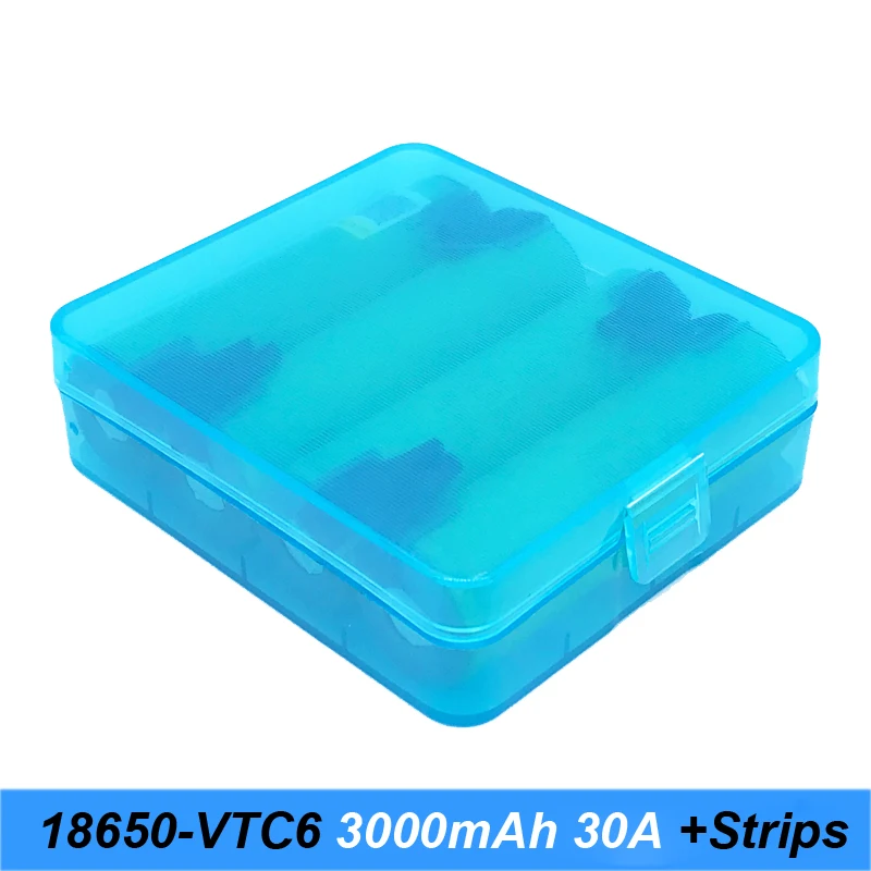 Оригинальный 18650 VTC6 с припаянными полосками US18650VTC6 3000 мАч 30 А перезаряжаемые
