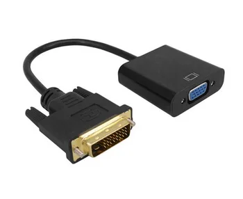 

by dhl 200pcs DVI to VGA DVI-D to VGA Adapter Cable 24+1 25 Pin DVI Male to 15 Pin VGA Female Video Converter Connector