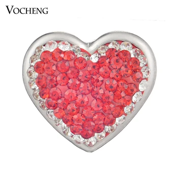 

10PCS/Lot Vocheng Snap Charms Heart Sugar 18mm Interchangeable Jewelry Vn-409*10