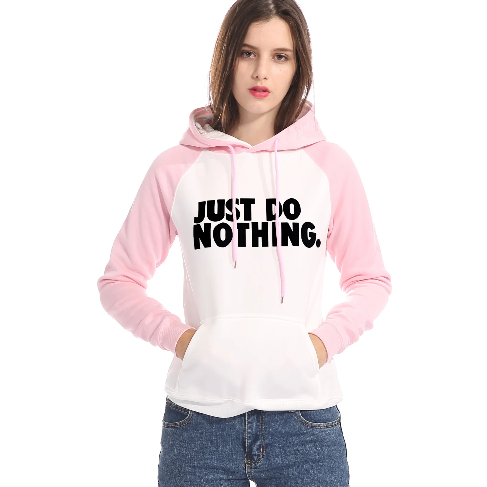 letter print sweatshirts casual raglan sleeve pullover