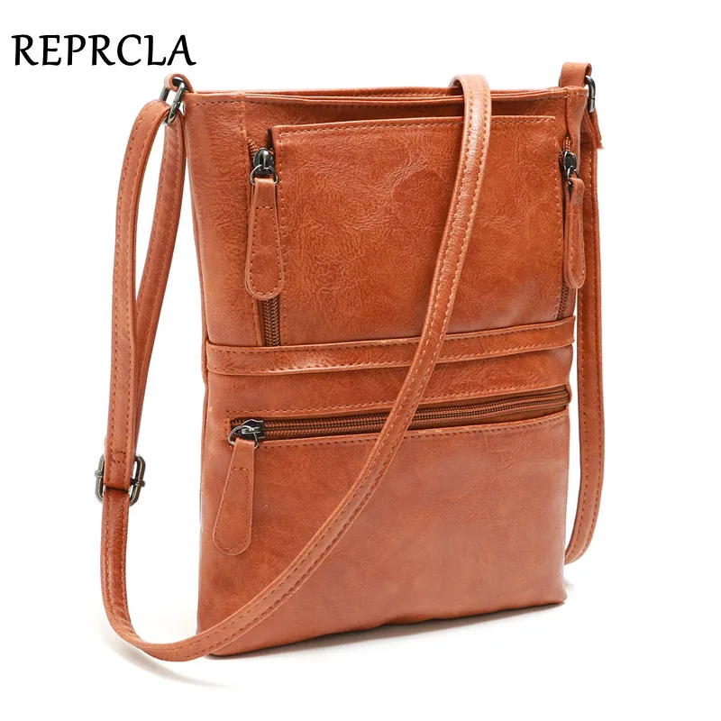 REPRCLA винтажные сумки через плечо для женщин сумки-мессенджеры высокое качество кожаная сумка женская сумка через плечо Bolsa Feminina