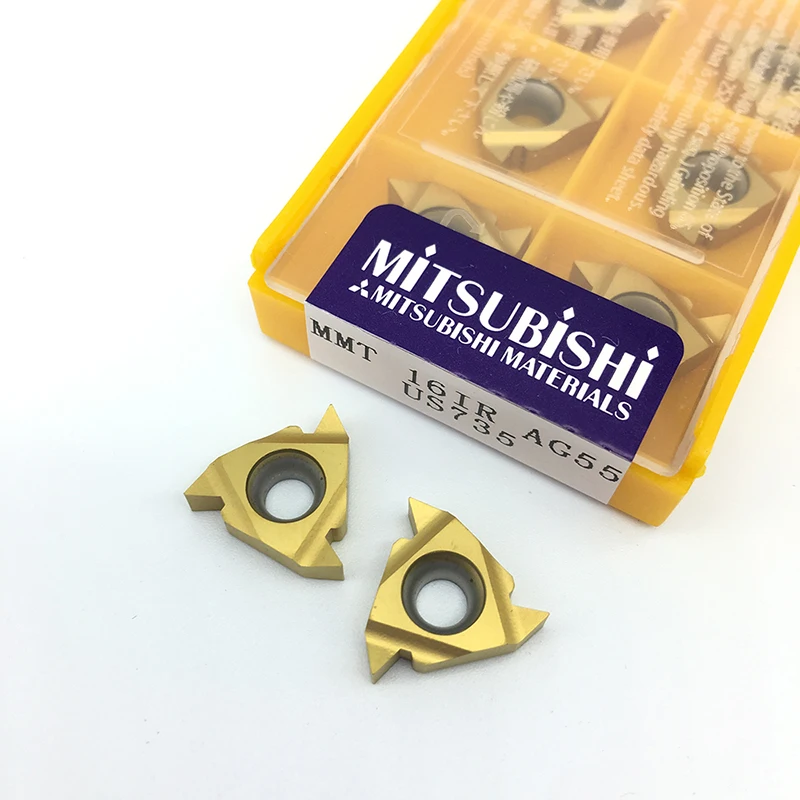 

10PCS 16IR AG55 UE6020 US735 VP15TF Carbide Inserts Internal Thread Turning Tool Threading Lathe CNC Cutting Tool