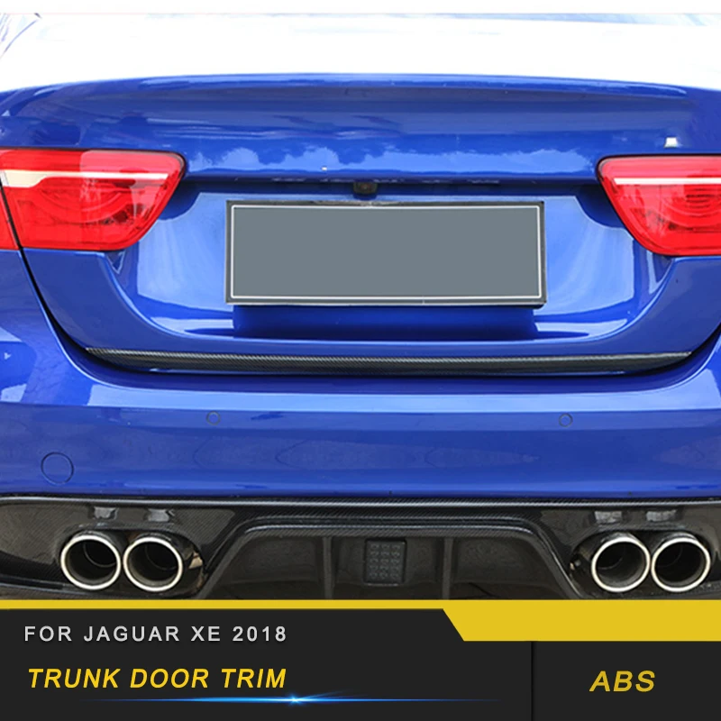 

Auto Car-styling Trunk Door Trim Tailgate Trim Stickers Covers Exterior Accessories for Jaguar XE 2018