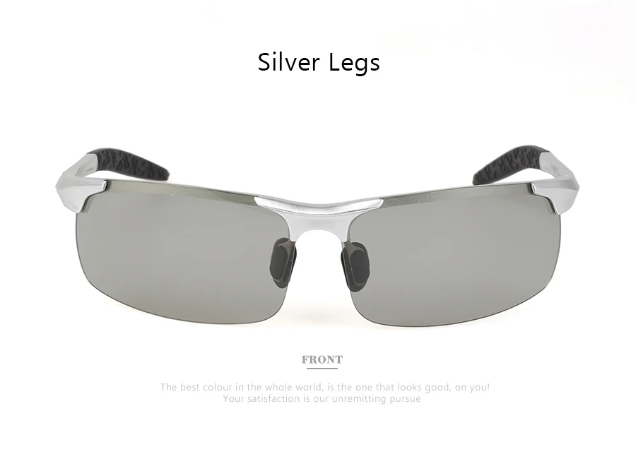 Брендовые фотохромные очки, мужские солнцезащитные очки для вождения из алюминиево-магниевого сплава, Мужские поляризационные очки, очки для вождения автомобиля, антибликовые