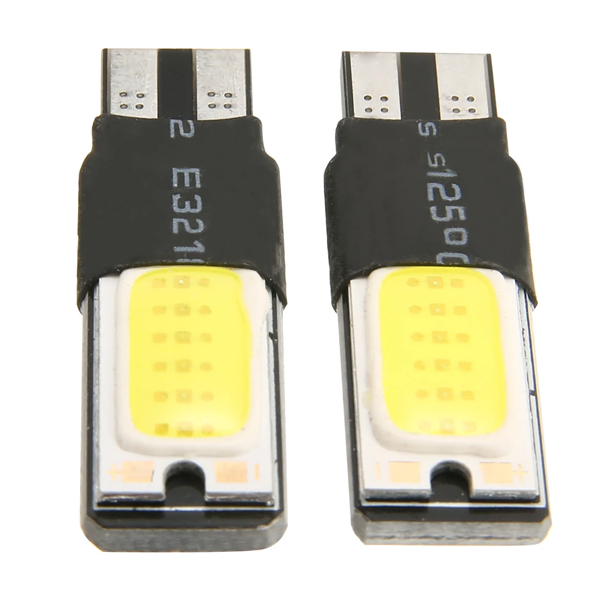 2pcs White T10 Wedge Light 194 168 6W COB LED Car Canbus No Error Side Signal Lamp Bulb Auto Reading  Number Plate Lights
