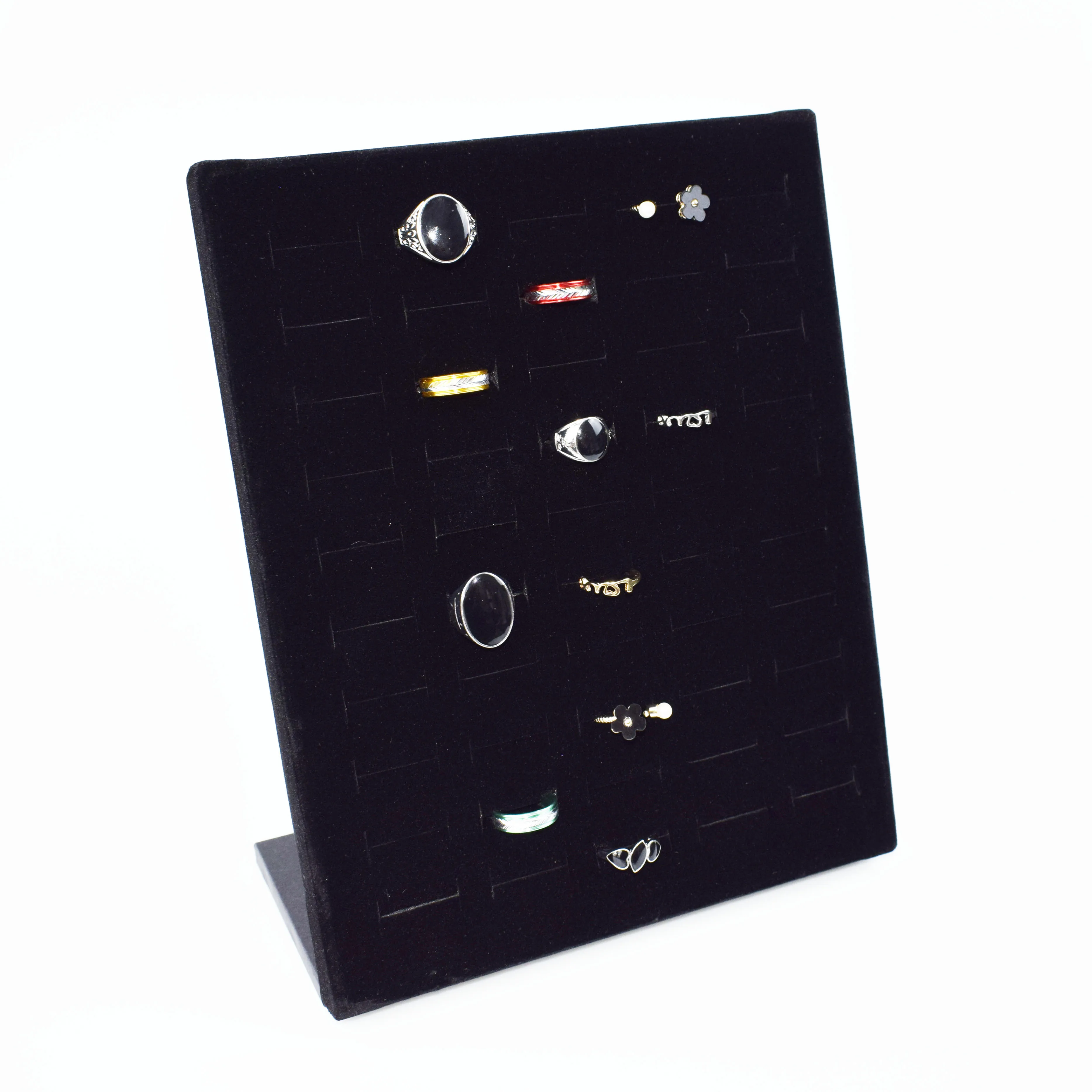 

Стеллаж SZanbana для хранения ювелирных изделий, женский держатель для сережек, колец, сережек, гвоздиков, цвет черный