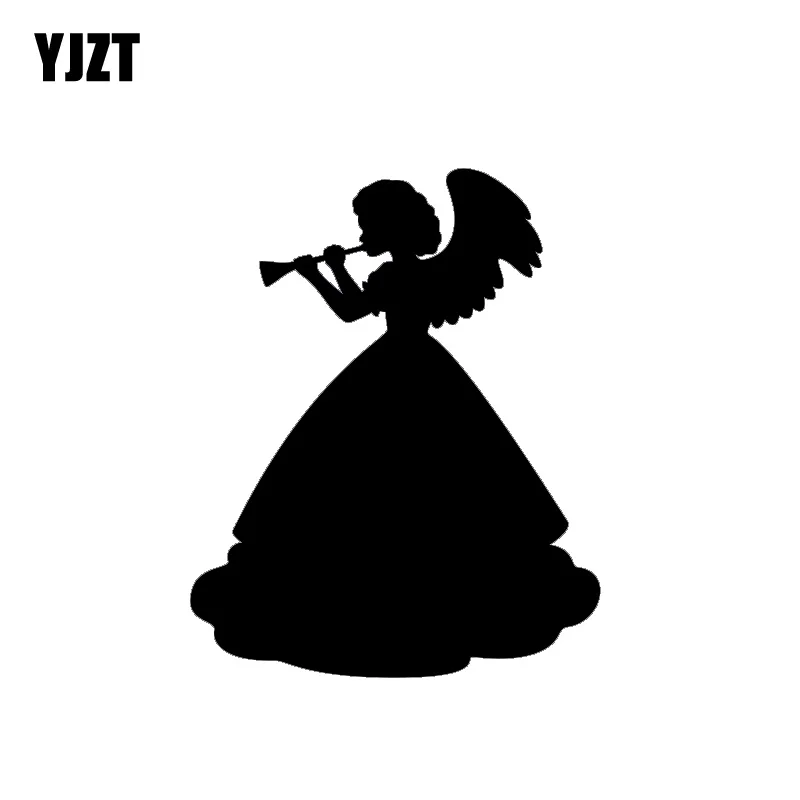 YJZT 10 2*12 6 см прекрасная принцесса Счастливый Ангел наклейка Silhoutte