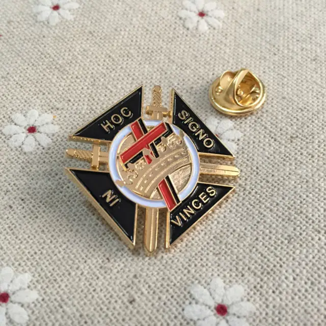 Buy Masons Malta Cross Knights Templar Commandery Masonic Freemason Pin Badges